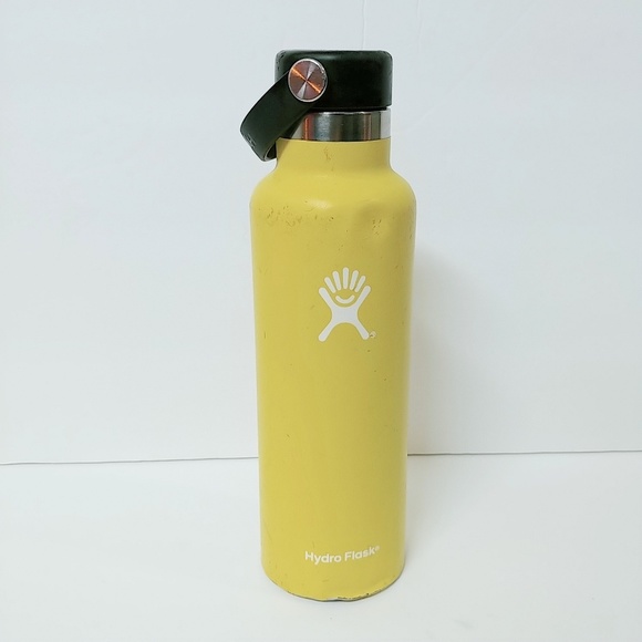 yellow water bottle hydro flask